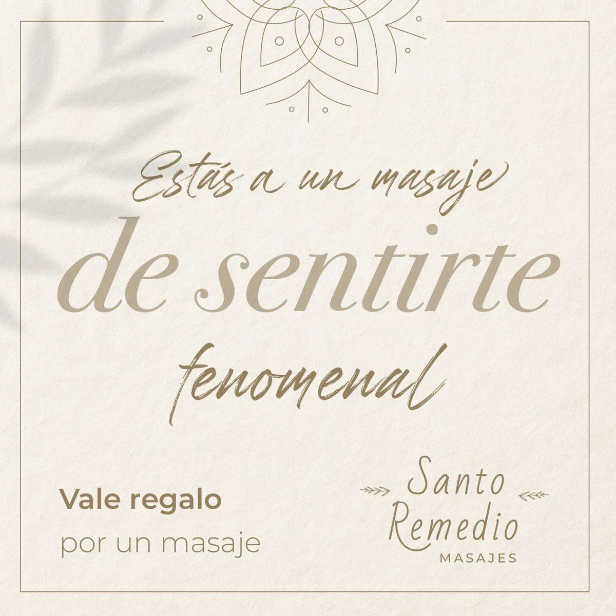 Tarjeta Regalo Masaje